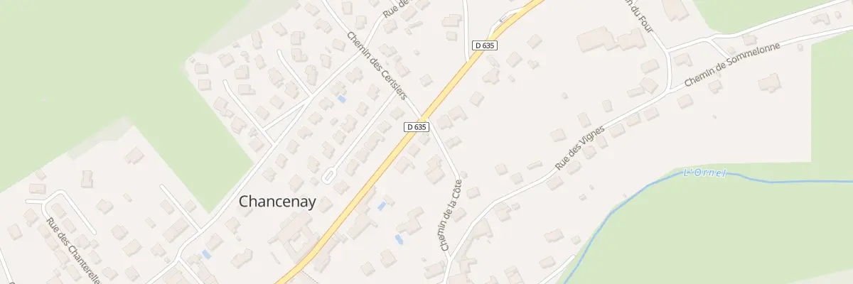 Plan du 36 Rte de Bar - le - Duc à Chancenay