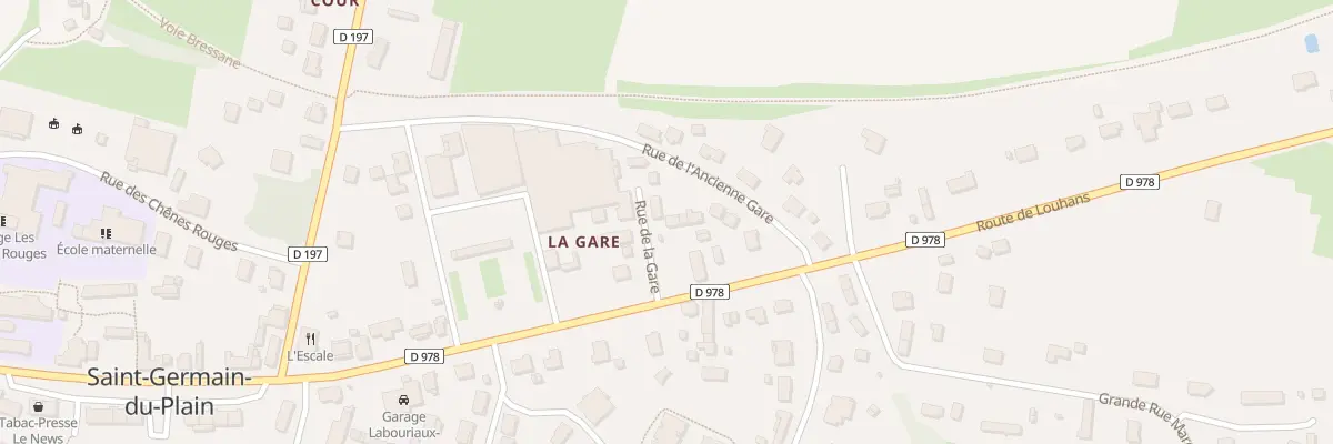 Plan du 5137 Rue de la Gare à Saint-Germain-du-Plain