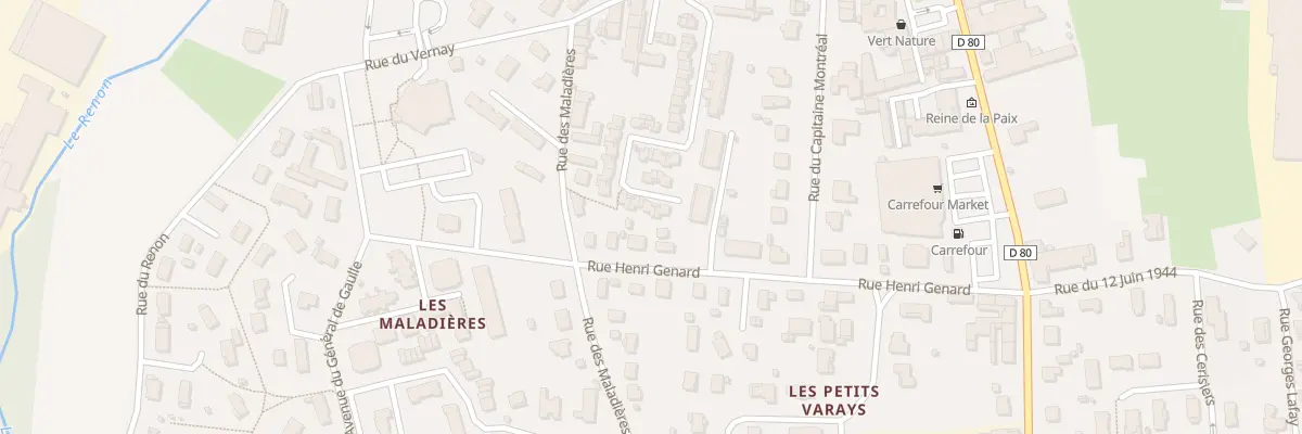 Plan du 290 Rue de l’Europe à Vonnas