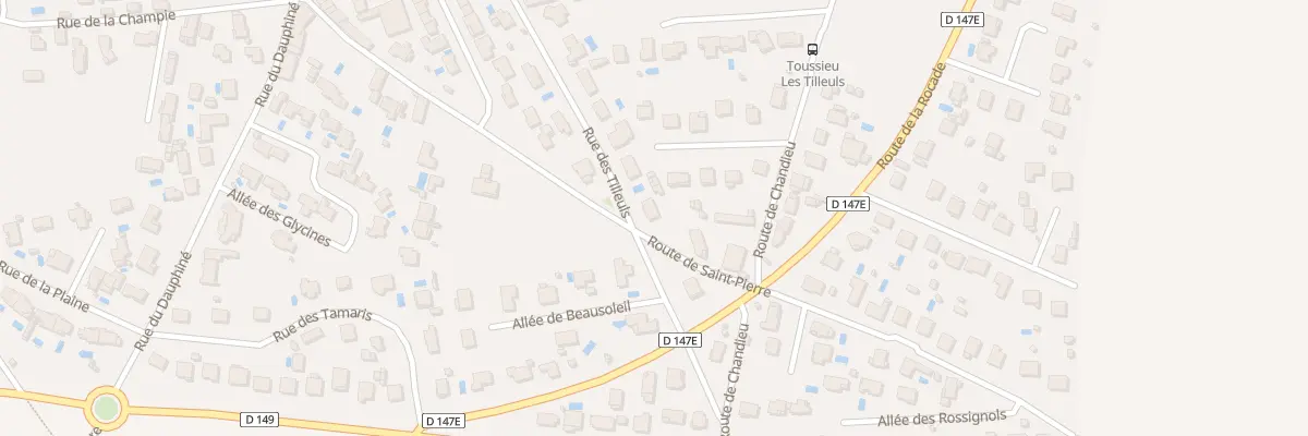 Plan du 45 Rue des Tilleuls à Toussieu