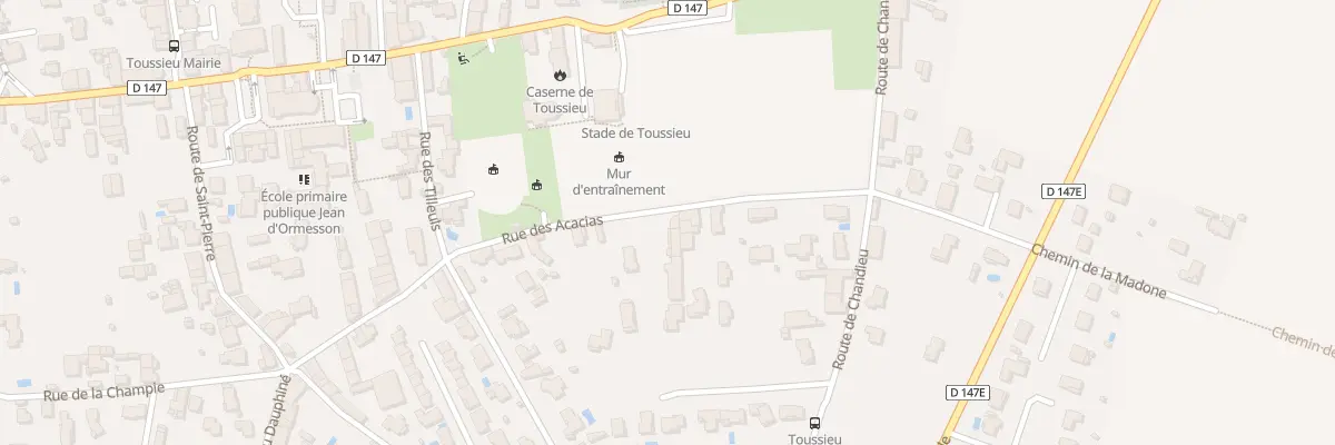 Plan du 30 Rue des Acacias à Toussieu