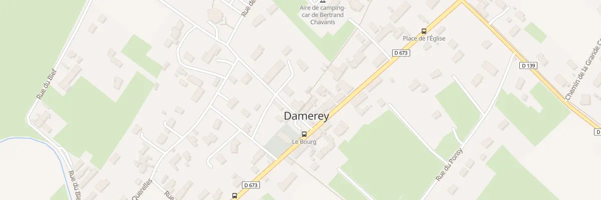 Plan du 2 Rue de la Prairie à Damerey