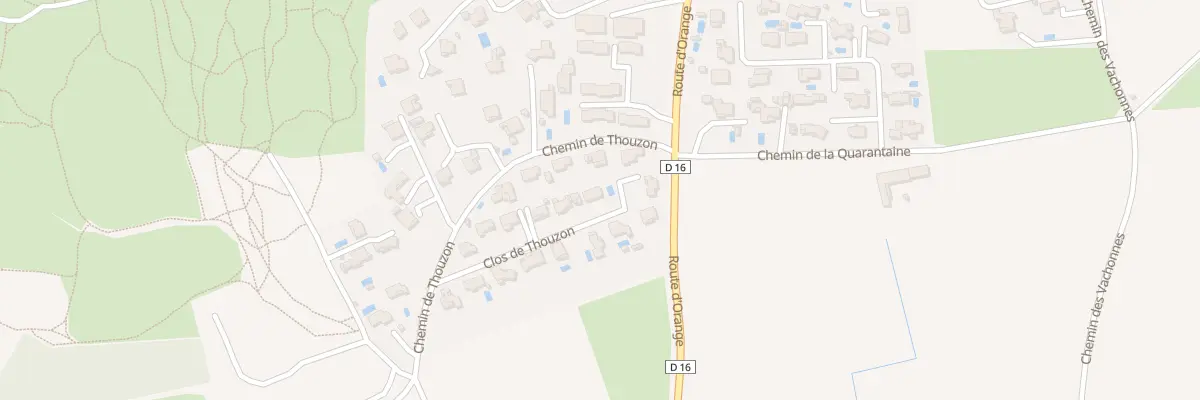 Plan du 6 Clos de Thouzon au Thor