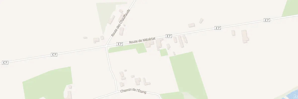 Plan du 1080 Rte de Mézériat à Perrex