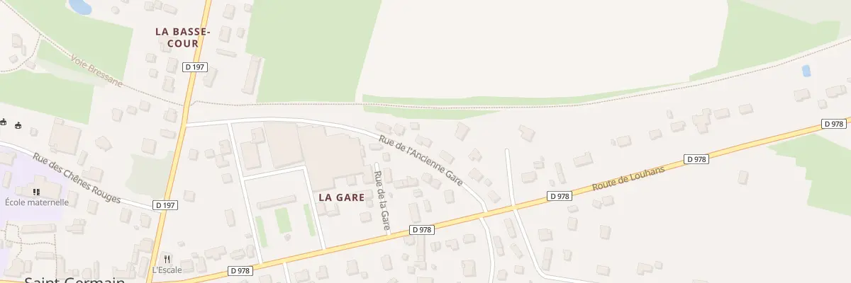 Plan du 8 Rue de l’Ancienne Gare à Saint-Germain-du-Plain