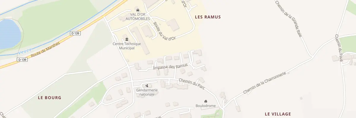 Plan du 5 Imp des Ramus à Moras-en-Valloire