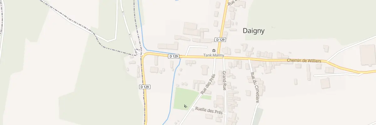 Plan du 6 Rue de la Gare à Daigny