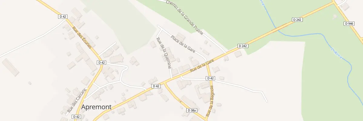 Plan du 1 Rue de la Gare à Apremont