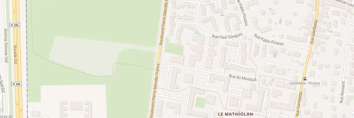 Plan du 28 Rue du Montout à Meyzieu