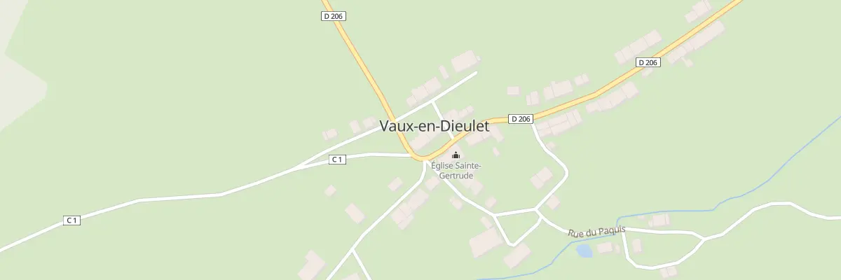 Plan du 1 Rue Grande Rue à Vaux-en-Dieulet