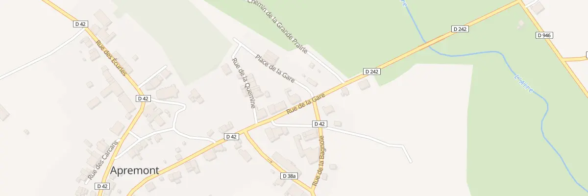 Plan du 3 Rue de la Gare à Apremont