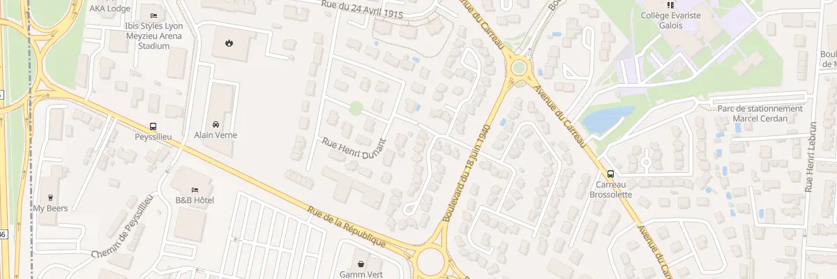 Plan du 43 Rue de la Résistance à Meyzieu
