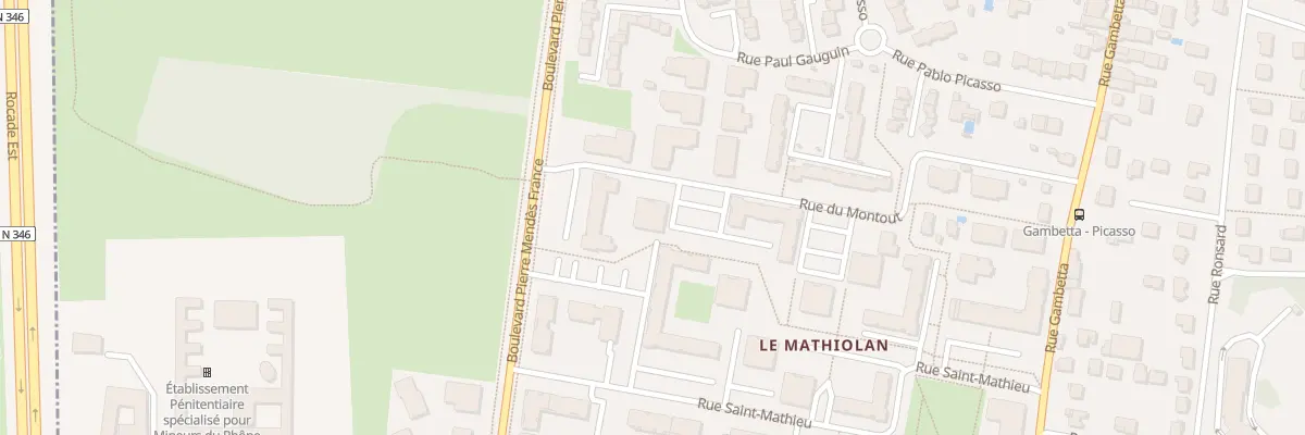 Plan du 27 Rue du Montout à Meyzieu