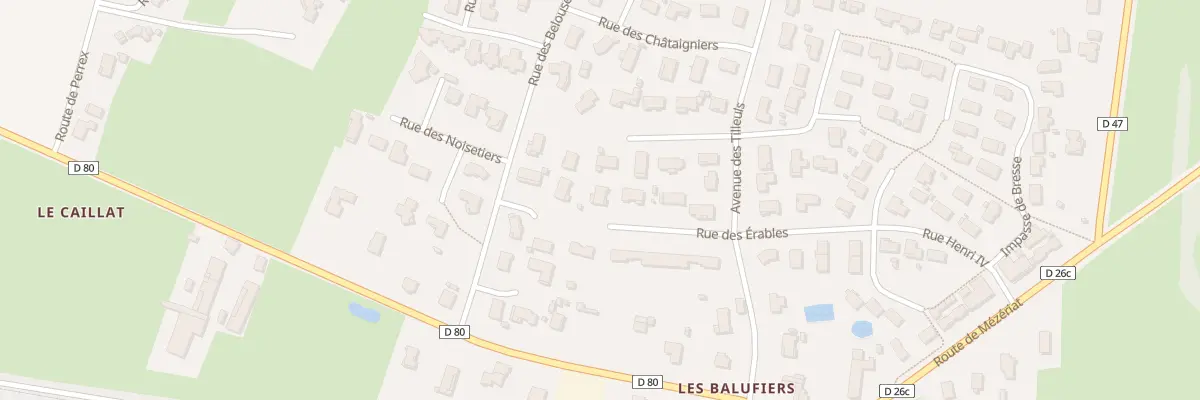 Plan du 172 Rue des Érables à Vonnas