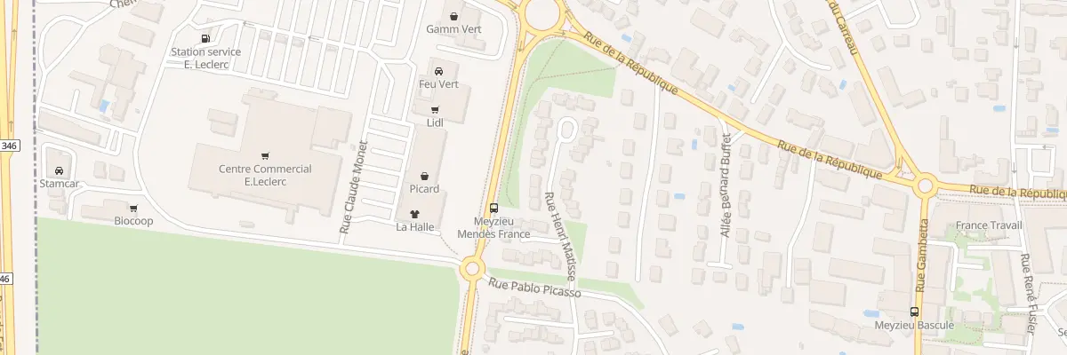 Plan du 25 Rue Henri Matisse à Meyzieu