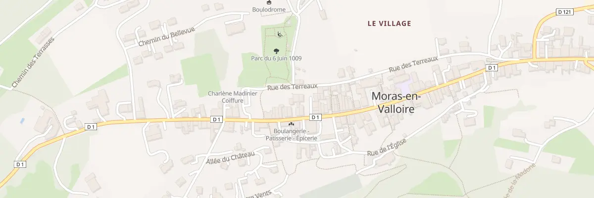 Plan du 43 Rue Maurice Savin à Moras-en-Valloire