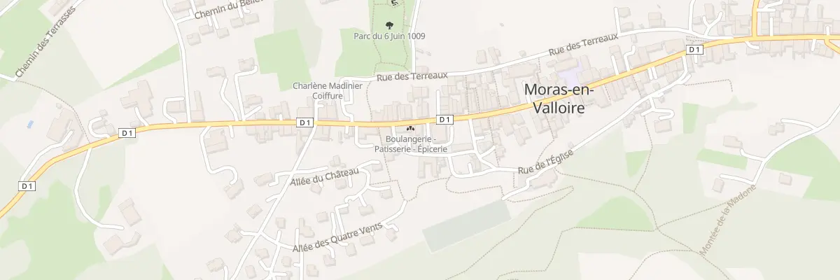 Plan du 36 Rue Maurice Savin à Moras-en-Valloire