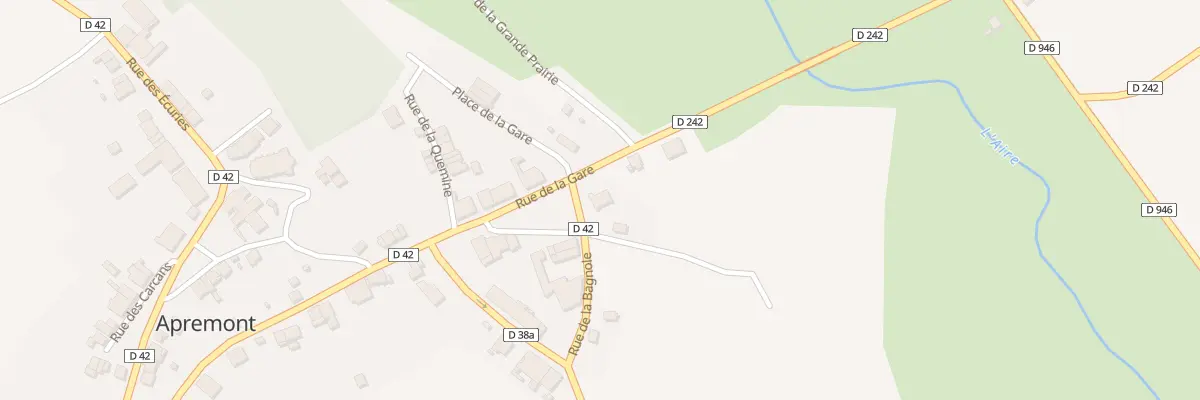 Plan du 6 Rue de la Gare à Apremont