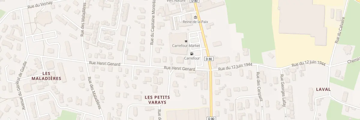 Plan du 80 Rue Henri Génard à Vonnas