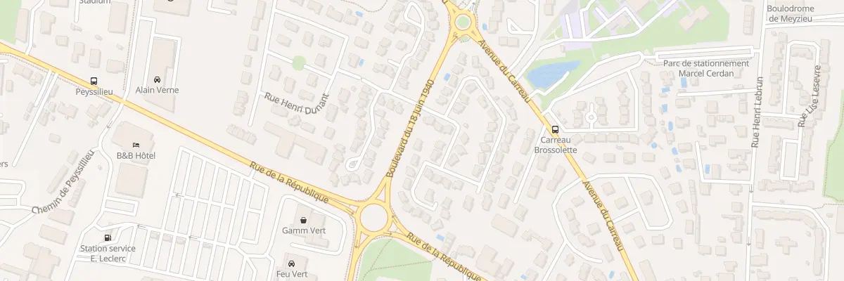 Plan du 66 Rue Bir Hakeim à Meyzieu
