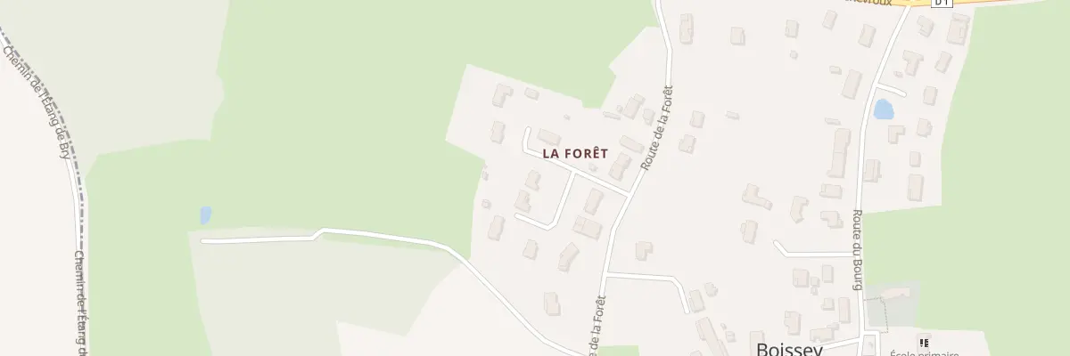 Plan du 65 Lot la Foret à Boissey