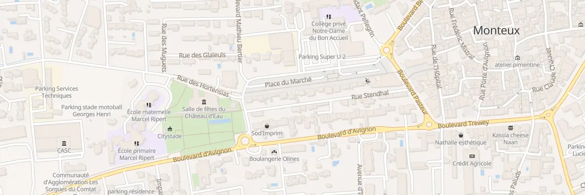 Plan du 26 Rue Stendhal à Monteux