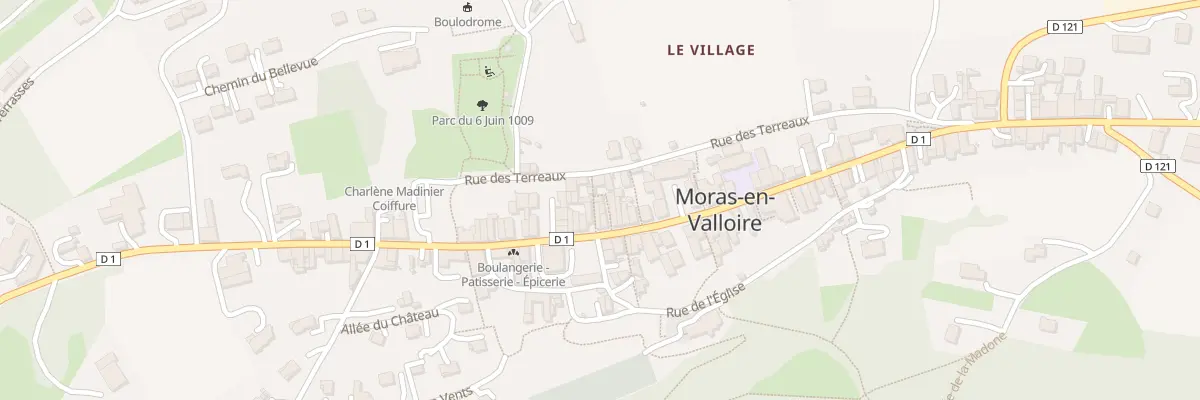 Plan du 25 Rle du Rempart à Moras-en-Valloire