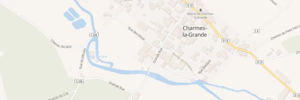 Plan du 16 Rue Grande Rue à Charmes-la-Grande