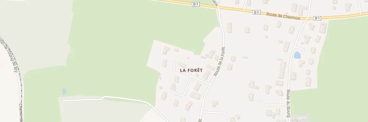 Plan du 72 Lot la Foret à Boissey