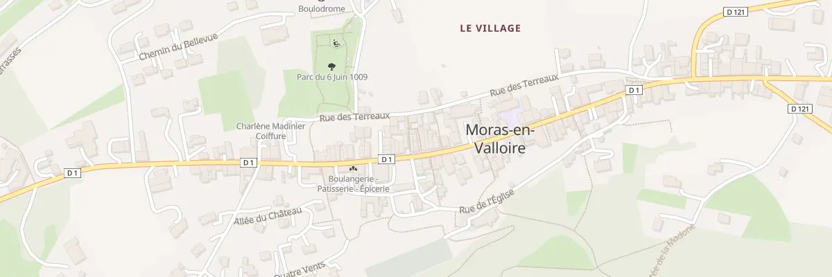 Plan du 5225 Le Village à Moras-en-Valloire