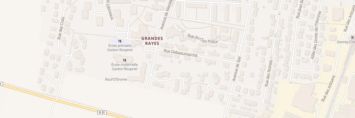 Plan du 14 Rue Debeaumarché à Gevrey-Chambertin