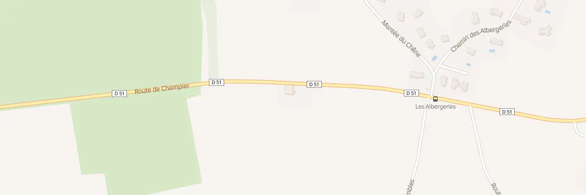 Plan du 849 Rte de Champier à Moissieu-sur-Dolon