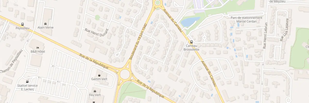 Plan du 21 Rue Bir Hakeim à Meyzieu