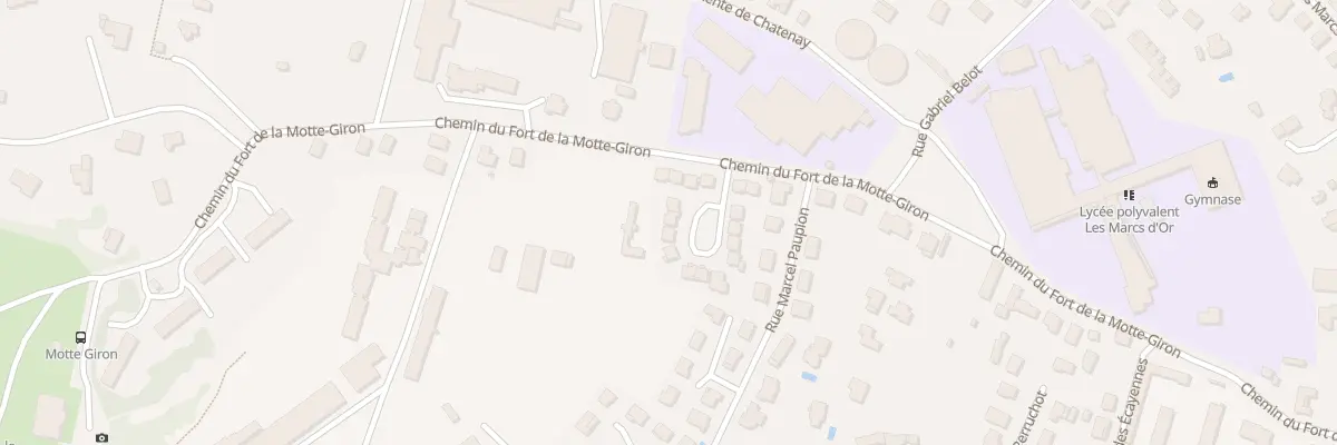 Plan du 6 All Louis Pergaud à Dijon