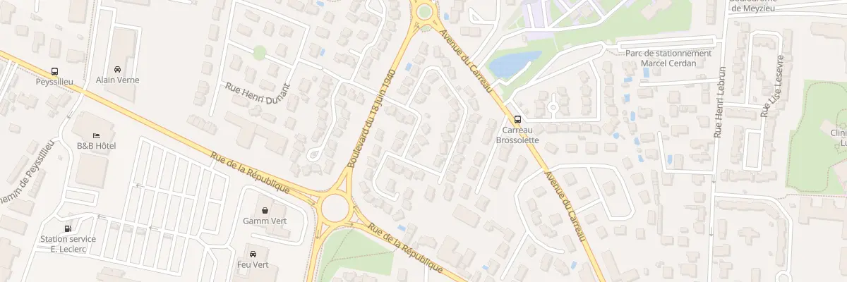 Plan du 23 Rue Bir Hakeim à Meyzieu