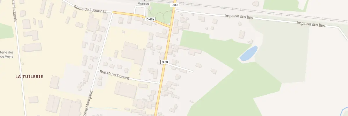 Plan du 498 Av de la Gare à Vonnas