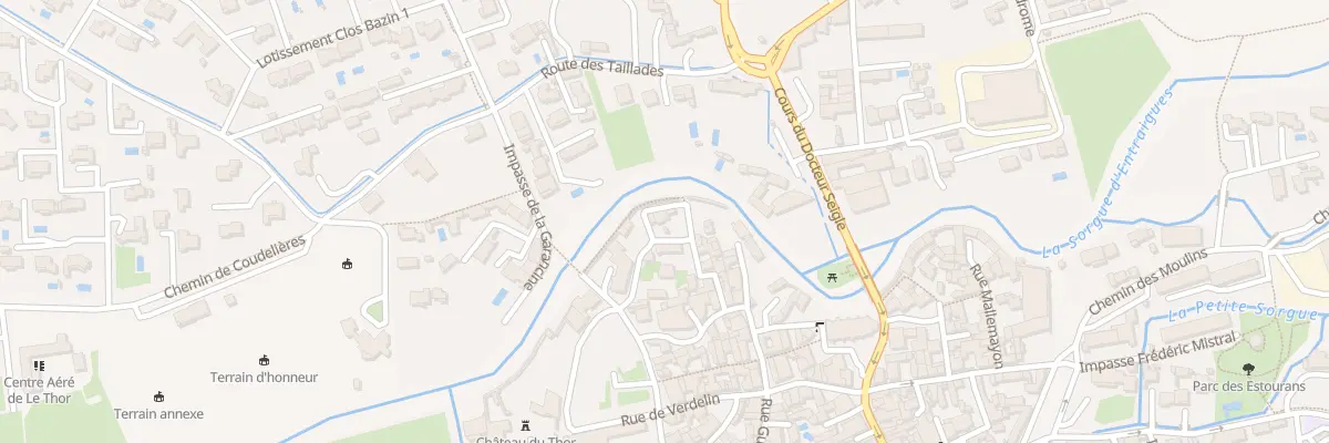 Plan du 182 Rue des Barraudes au Thor