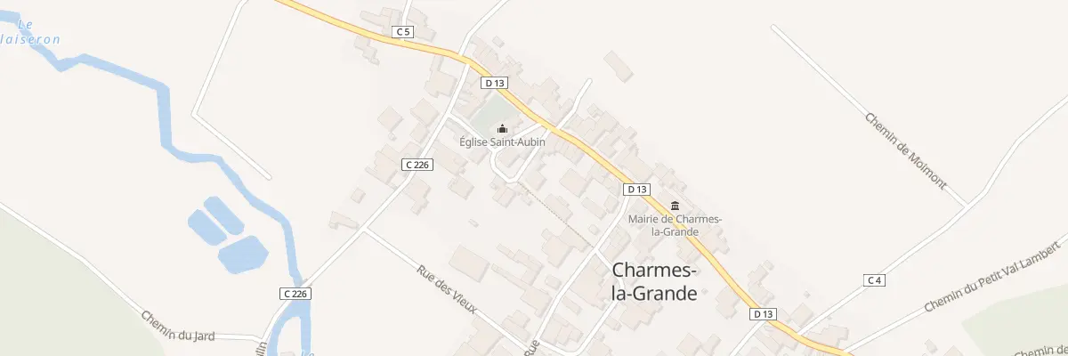 Plan du 3 Rue de l’Eglise à Charmes-la-Grande