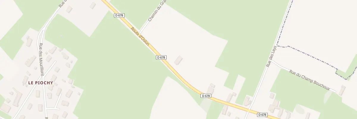 Plan du 14 Rte d’Oslon à Saint-Christophe-en-Bresse