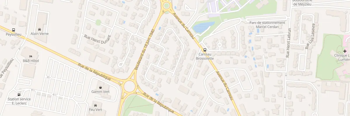 Plan du 15 Rue Bir Hakeim à Meyzieu