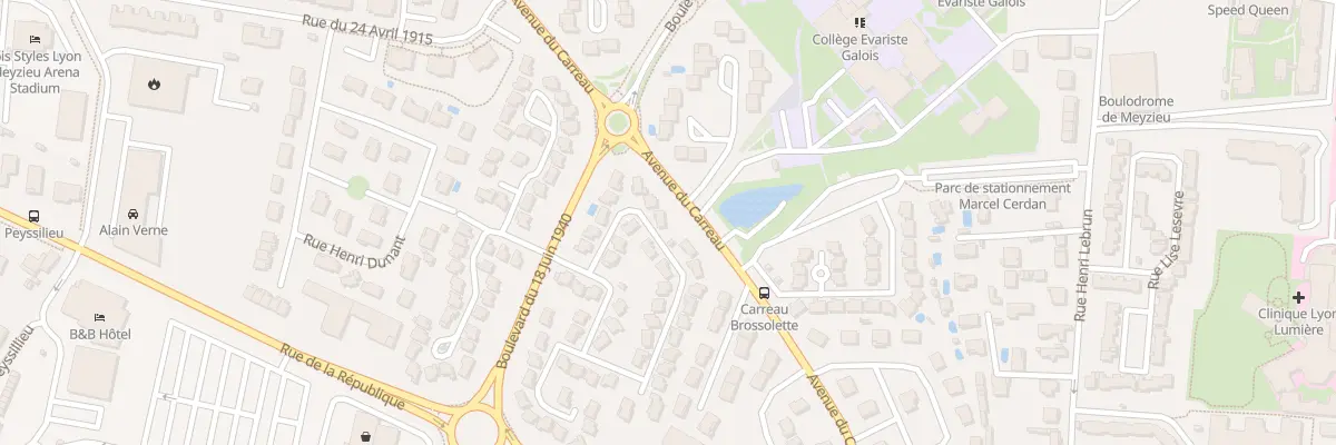 Plan du 16 Rue Bir Hakeim à Meyzieu