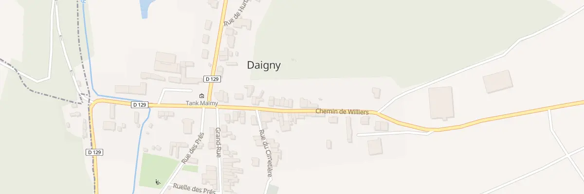 Plan du 14 Che de Williers à Daigny