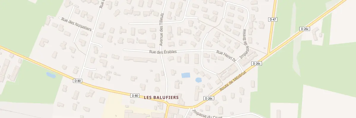Plan du 11 Rue des Érables à Vonnas