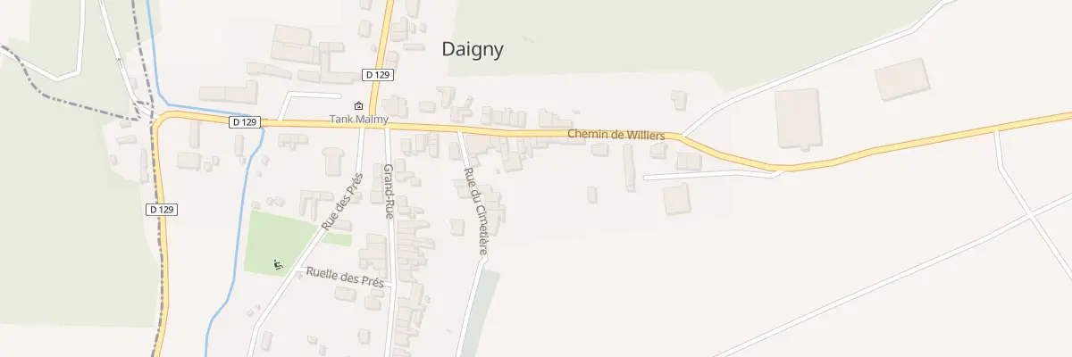 Plan du 13 Che de Williers à Daigny