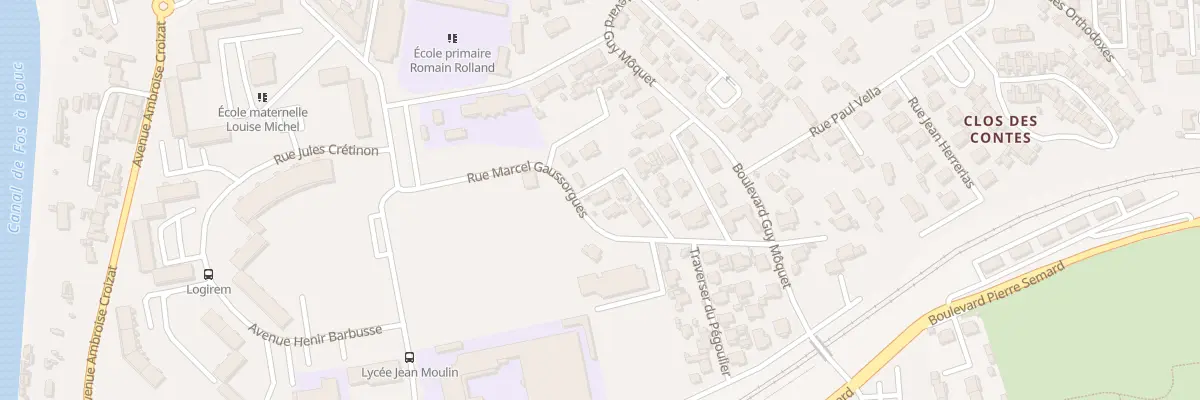 Plan du 9001 Rue Marcel Gaussorgues à Port-de-Bouc