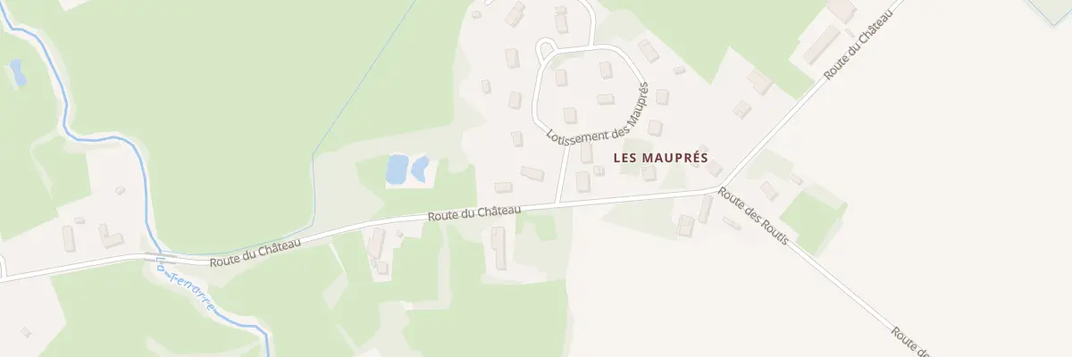 Plan du 22 Les Maupres à Baudrières