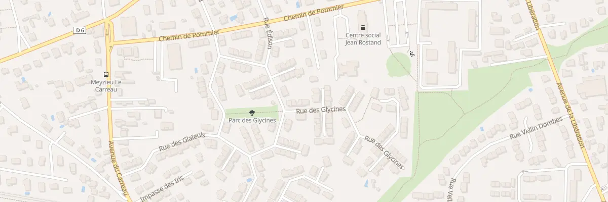 Plan du 3 Rue des Glaïeuls à Meyzieu