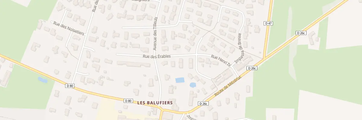 Plan du 1 Rue des Érables à Vonnas