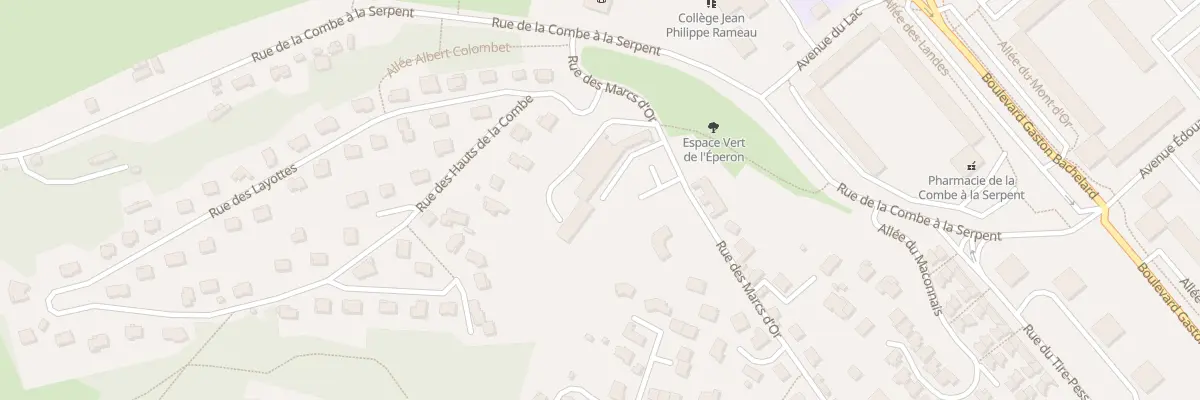 Plan du 101 Rue des Marcs d’Or à Dijon