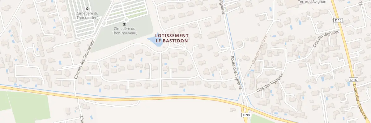 Plan du 72 Lot le Bastidon au Thor
